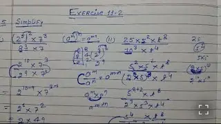 Class 7  - Exercise  11.2 - Simplify