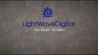 Lightwave 3D Geo Node - Boolean