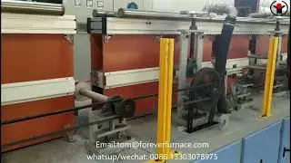 Reinforcing bar heat treatment furnace #reinforcingbar #heattreatment #inductionfurnace