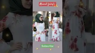 👉Floral Maxi Dress with Hijab #short#short#Youtube#