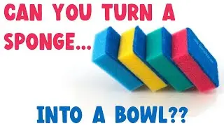 Can you turn a sponge ... into a bowl? Woodturning a sponge and resin into a bowl