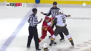 Jeremy Lauzon & Ryan Lomberg drop the gloves