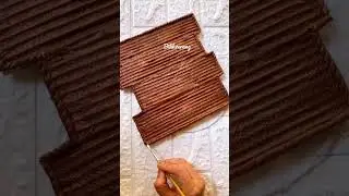 Nameplate using cardboard 😍😍😍| Lippan Art #shorts #lippanart