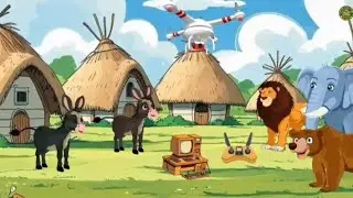 Kanjoos Malik or mehnati Gadha Gao mei hui anookhi chori #realgrow #cartoon #cartoon village 