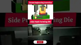 Sheet Metal Forming with Side Push Die | Engineering Design #shorts