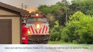 The Complete Metra Morning Rush Hour At River Forest On August 12, 2025