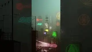 CYBERPUNK CITY | 3D ANIMATION #shorts