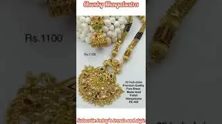 Premium Quality Pure Brass Gold Polish Mangalsutra,Traditional Antique Mangalsutra#meesho#shorts