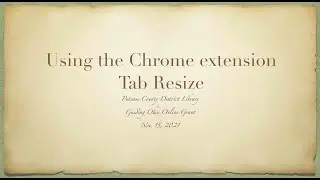 Google Chrome Extension Tab Resize