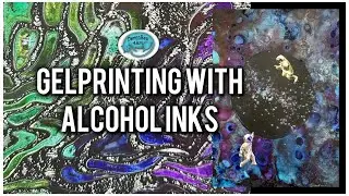 Alcohol inks and more on the Gelplate #gelprinting #alcoholinks
