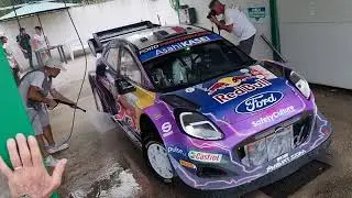WRC Rally Italia Sardegna 2022 WRC cars gets proper wash after first hot and hard rally day