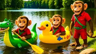 Farmer and Tractor 🚜🐵 | Monkey Farm Vegetable Harvest Festival | Real Farm Animation