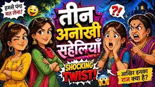 तीन चमत्कारी सहेलियाँ | Three Miraculous Friends Hindi Moral Story