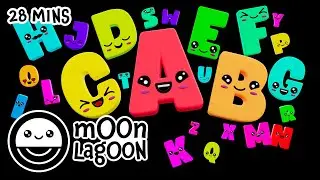 Moon Lagoon &ndash; Dancing Alphabet | Sensory Animation for Kids | 4K HDR 60fps