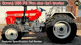 Swaraj 855 FE Five Star 4x4 tractor || Swaraj 855 FE 4wd tractor Review ||