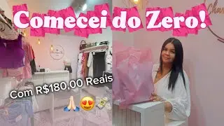 Comecei com pouco dinheiro 💸| LOJA EM CASA 🏠💖