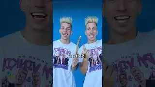 A STICK! Voros Twins Funny Joke! #shorts