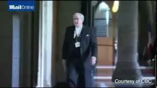Heroic Sergeant-at-Arms Kevin Vickers moments after shooting [NEWS FLASH]