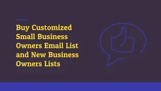 South America Small Business Owners Email List Providers