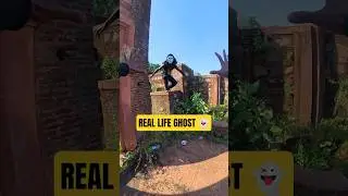 OMG !! Real Life Ghost 👻#rishabhfreerun#parkour#funny#ghost#balloons#jhansi#india#shorts#viral