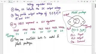 BEX Lecture 23 24 online | IC Regulators 78XX and 79XX