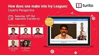 Live Webinar | How to make it to Ivy League Colleges | Experts Perspective | Turito