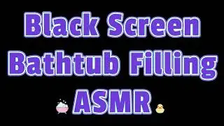 Black Screen Bathtub Filling Sound and Bathroom Fan | Running Water Sounds for Sleep 😴