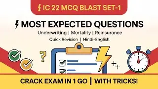 IC 22 Life Insurance Underwriting MCQs Set -1 | Most Expected Questions for Quick Revision!