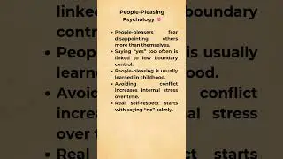 People-Pleasing Psychology Explained#humanbehavior#shorts#peoplepleasing