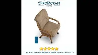 Chromcraft Swivel Tilt Caster Dining Chair