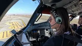 Beautiful Female Pilots In Cockpit | Airplane Take Off And Landing | Pilot View