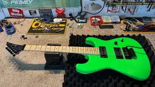 The Charvel “Dweezil” green San Dimas walk around!!