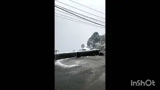 Snowfall ❄️❄️#❤️&hearts;️ queen of hills mussoorie 
