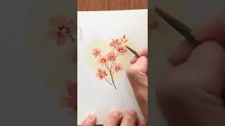 Pink Flowers Easy DIY Valentine's Day Card: Full Tutorial Linked