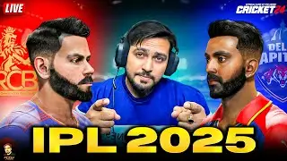 IPL 2025 RCB vs DC Match at M.Chinnaswamy Stadium 🔥 | Cricket 24 Live | RtxVivek