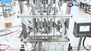 M&aacute;quina autom&aacute;tica de enchimento de garrafas de geleia com m&uacute;ltiplas cabe&ccedil;as