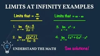 Example Problems: Evaluating Limits at Infinity (Indeterminate Forms) | Calculus 1