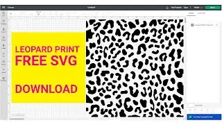 FREE LEOPARD PRINT PATTERN SVG Clipart Instant Download