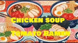 Chicken tomato ramen　🍅🐓🍜　Ramen with tomatoes is rare🍅