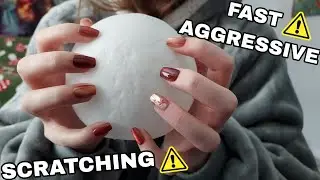 FAST AND AGGRESSIVE SCRATCHING ASMR (No talking) buckle up🚨