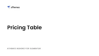 Pricing Table widget for Elementor