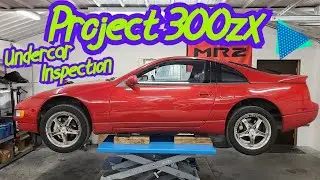 300zx TT Undercar Inspection and Downpipe Unboxing!  Mystery Liquid Found..