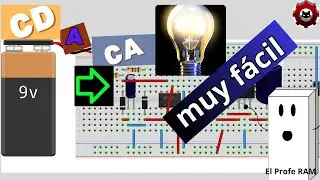 Convierte Corriente Directa en Alterna | Proyecto en Proteus + Fritzing