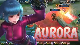 Tutor & Gameplay Aurora midlane ! build & emblem 2025 - mobile lagend