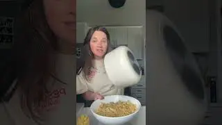 High Protein + Fiber Pasta Salad Lunch Meal Prep 🍝🥗