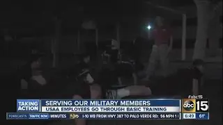 USAA employees go through basic training