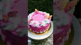 new design pink colour half kg birthday cake 🎂🎂