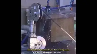 Electroplated diamond wire for cutting steel