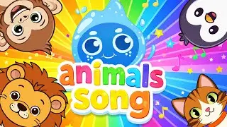 🎵 Animals Song for Kids | Learn Animals with Bubbles & Rocky 🐶🐱