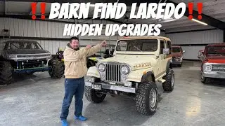 Jeep Laredo CJ7 Dennis Collins barn find style factory original paint patina some hidden upgrades